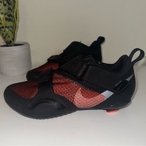 Nike SuperRep Cycling Indoor Shoes Peloton Black Red Women’s 7.5 CJ0775-008